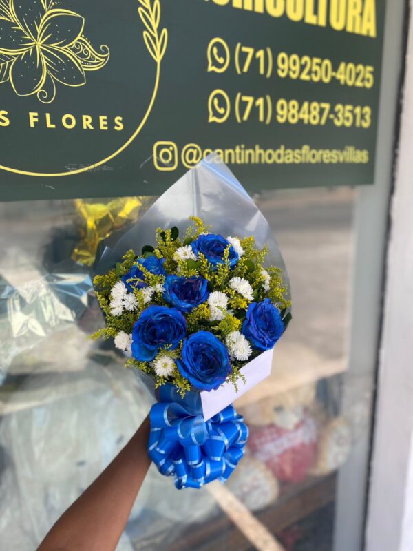 Ramalhete rosas azuis - Imagem 3